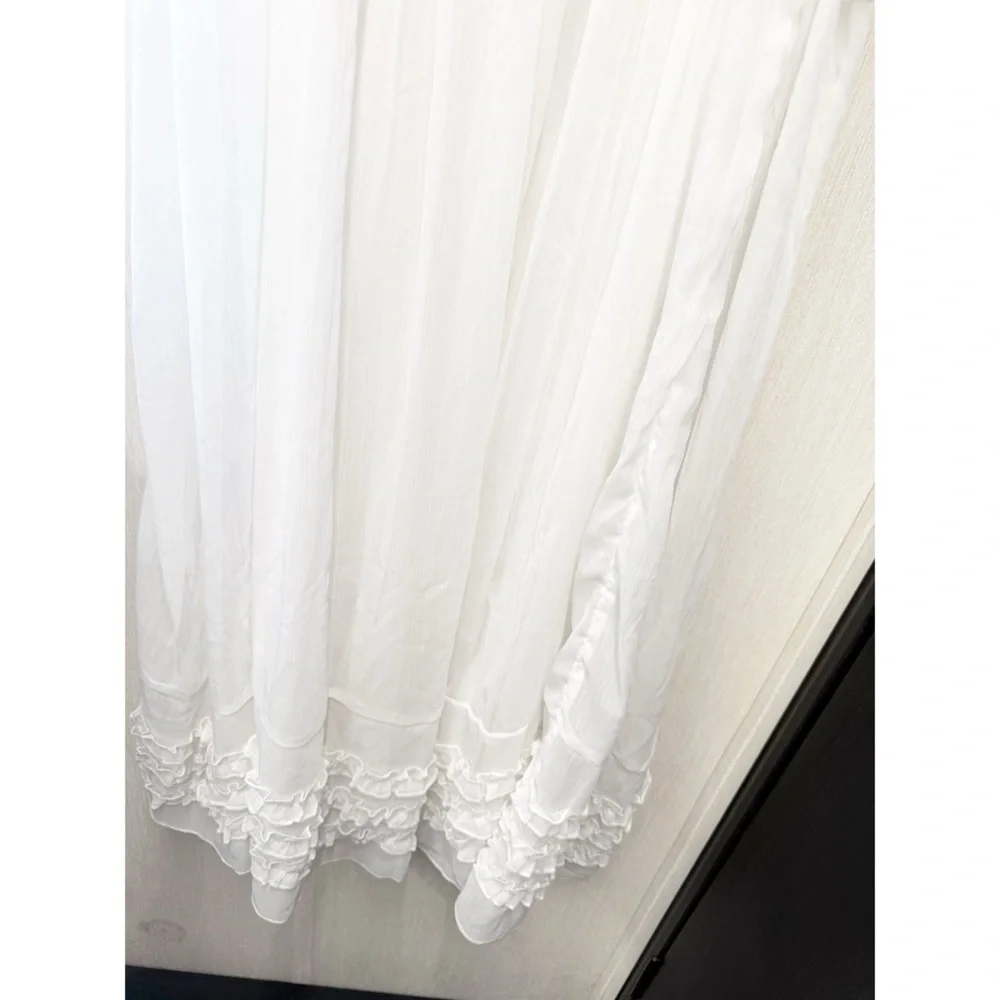 NWOT Free People Intimately Moon Phase Midi Slip Dress in White, Size Large - Picture 5 of 12